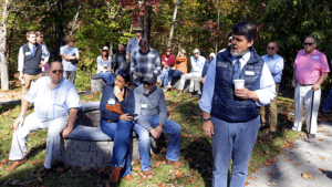 Presenting awards during 校友 Weekend at Blue Ridge School